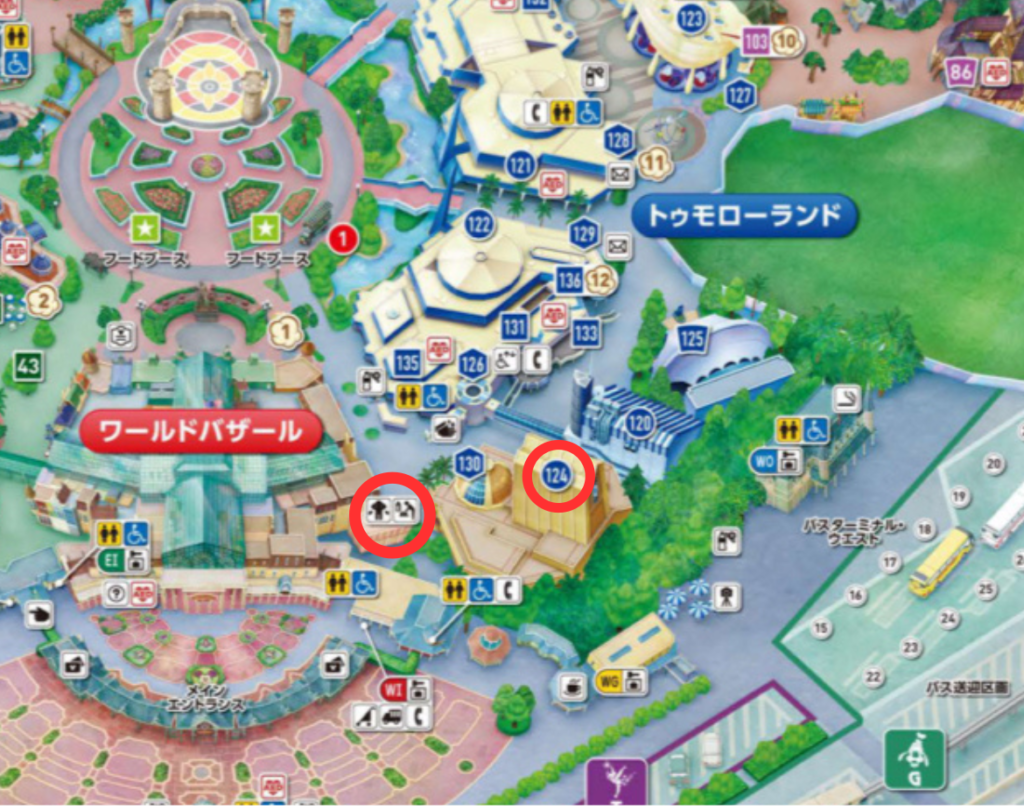 東京ディズニーランドのマップ